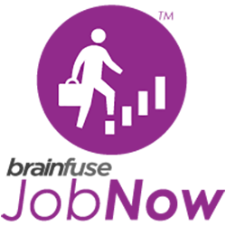 purple circle with person carrying briefcase and walking up steps