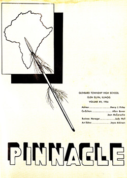 Glenbard West Yearbook Cover 1954