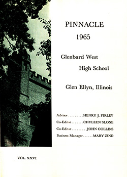 Glenbard West Yearbook Cover 1965