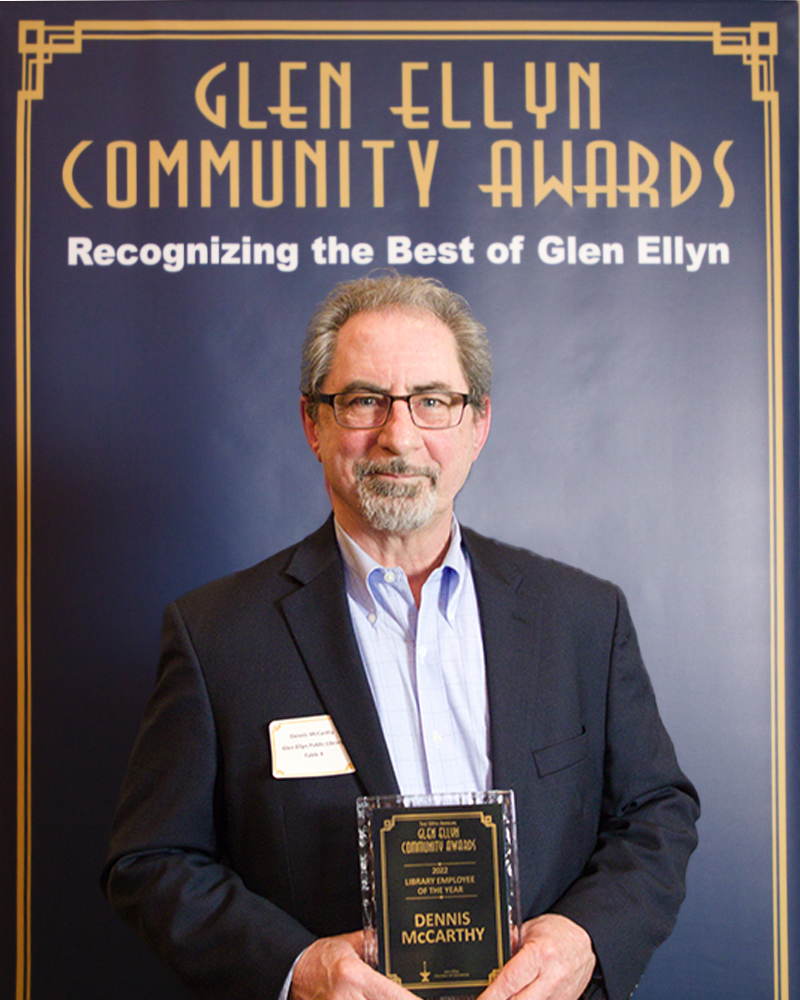 Dennis McCarthy, winner of Library Award
