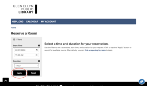 Reserve by Time - Apply