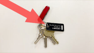 Keychain Library Card
