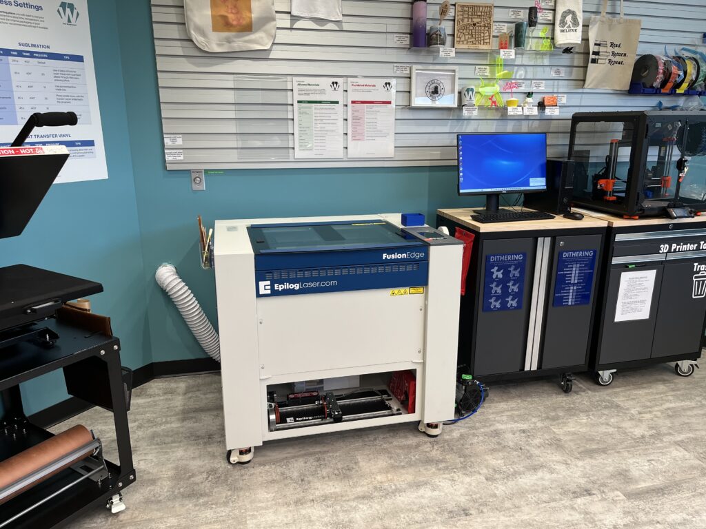 photo of epilog laser in The Workshop